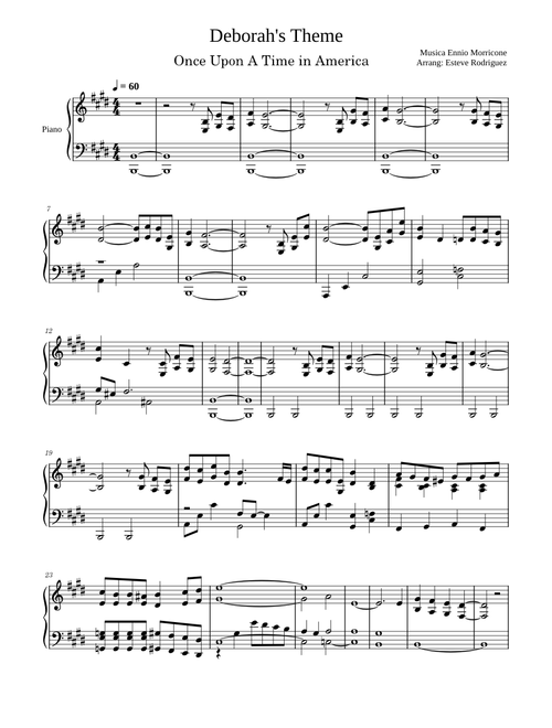 Deborah's Theme - Ennio Morricone