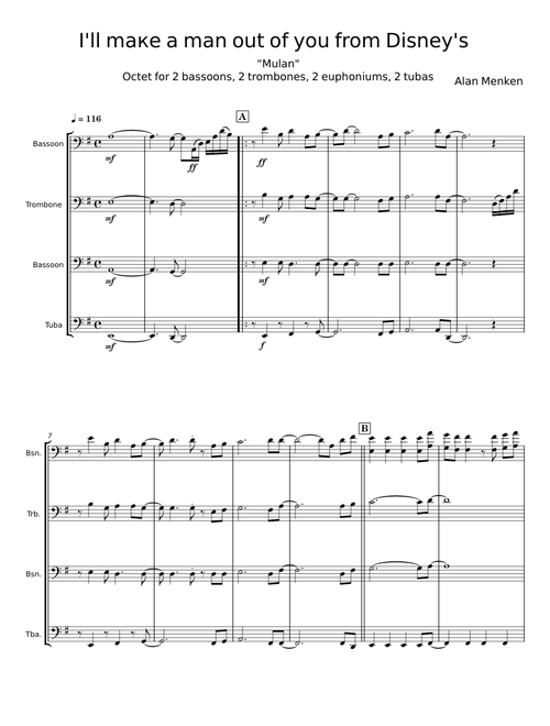 I'll Make A Man Out Of You - Alan Menken