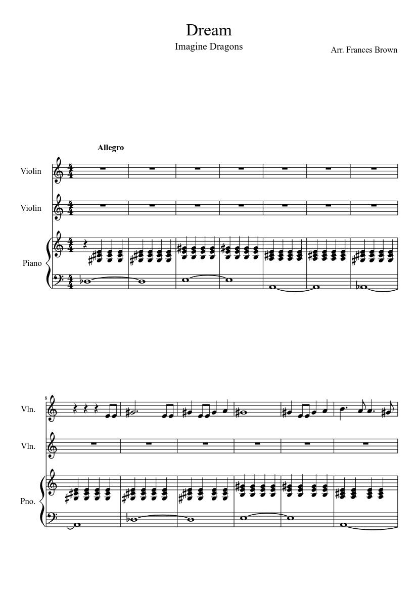 Imagine Dragons Dream Аккорды