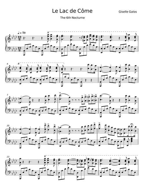 Le lac de Côme, Op.24 - Giselle Galos
