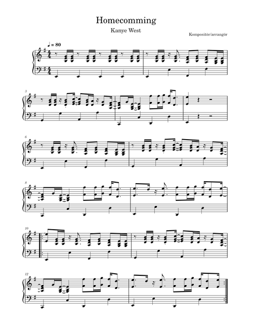 Homecomming - Kanye West