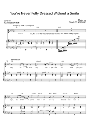 you're never fully dressed without a smile lyrics ANNIE "You're smile" Annie 1982 - You're Never