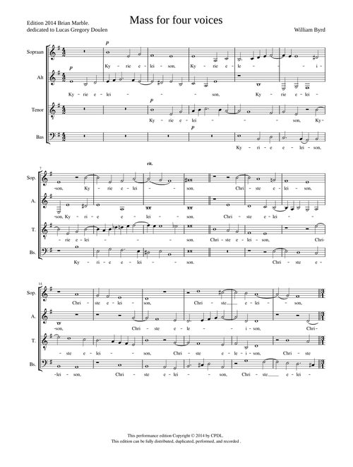 Mass for four voices (Byrd)