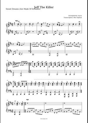 Play Official version of Sweet Dreams (Are Made of This) Sheet