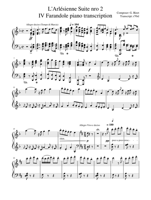 Farandole – Georges Bizet