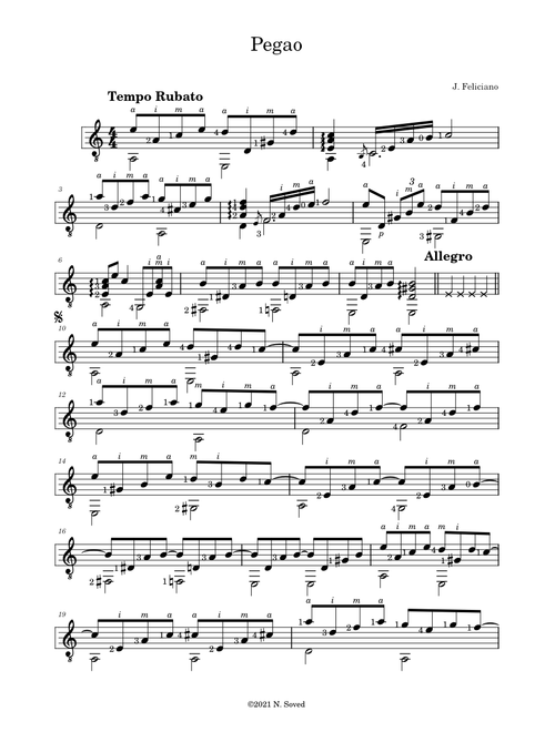 Pegao – José Feliciano