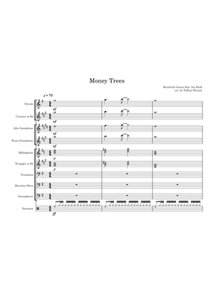 Money trees  Kendrick Lamar Sheet Music for Piano (Solo) | MuseScore.com