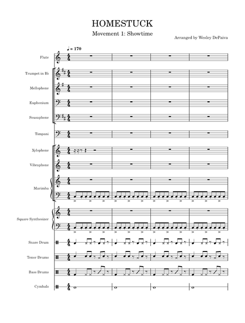 Homestuck thing - Movement 1: Showtime