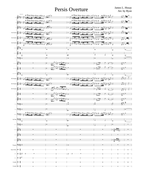 3097031 Persis Overture Complete Wind Band Score