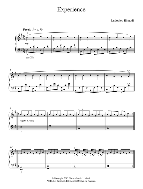 Experience (abridged) - Ludovico Einaudi (Educational Piano)