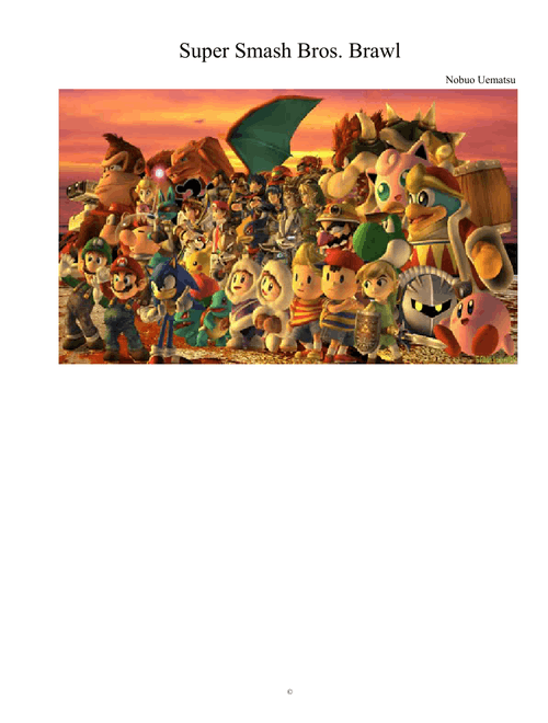 Super Smash Bros Brawl
