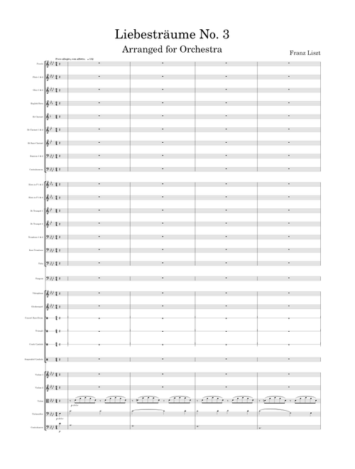 Liebesträume No. 3 (S. 541) – Franz Liszt (Arranged for Symphony Orchestra)
