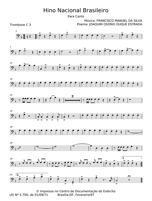 Hino Nacional Brasileiro - Francisco Manuel da Silva
