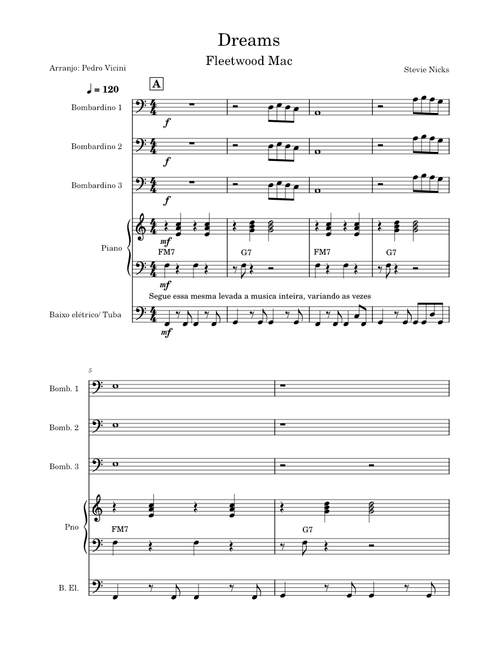 Dreams – Fleetwood Mac - Arranjo Pedro Vicini