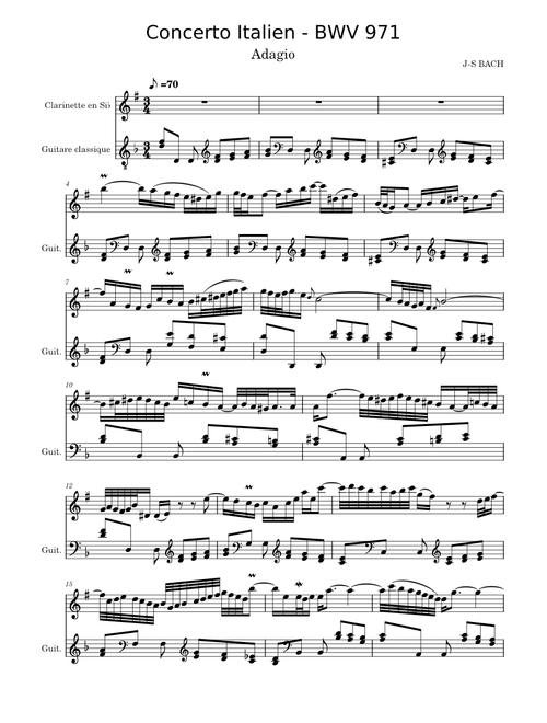 Italian Concerto – J-S Bach