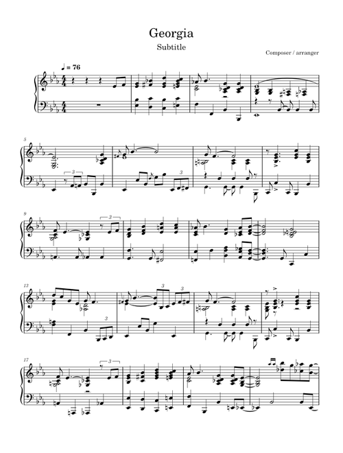 Georgia on my mind – Hoagy Carmichael Georgia