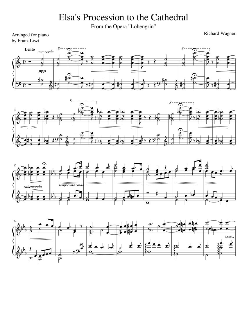 Wagner-Elsa's Procession to the Cathedral from the Opera