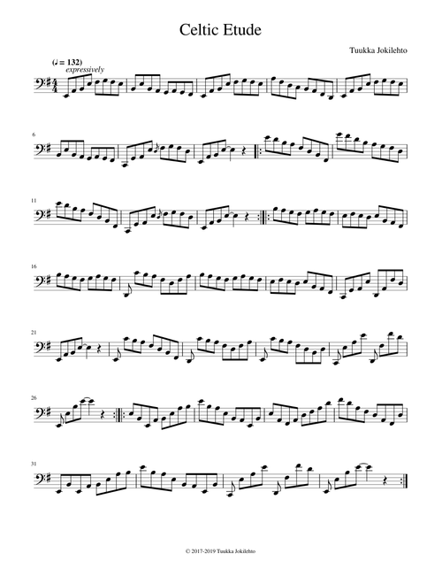 Celtic Etude (Cello solo)