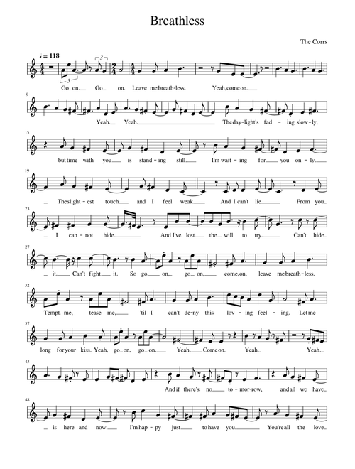 Breathless - The Corrs