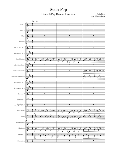 Soda Pop – Saja Boys (Concert Band Arrangement)