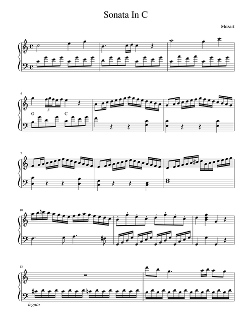Sonata In C