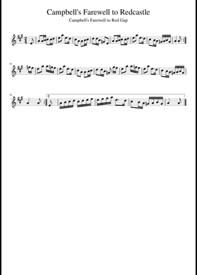 Free Campbell's Farewell To Redcastle by Misc tunes sheet music