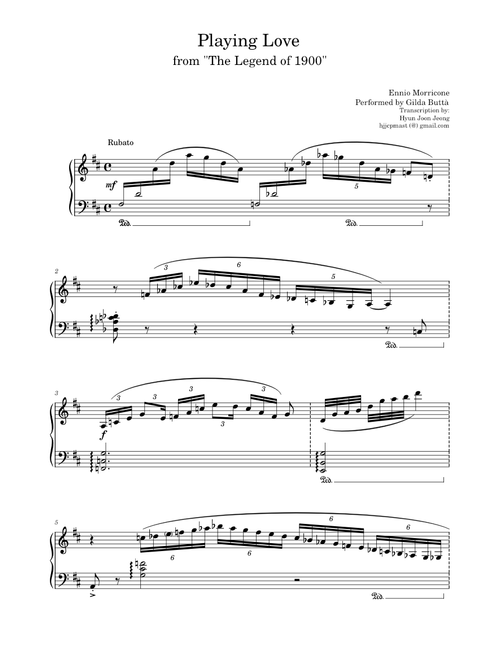 Playing Love – The Legend of 1900