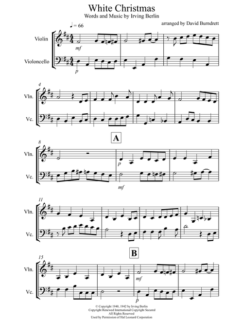 White Christmas (Arr. David Burndrett) - Dave Koz & Kelly Sweet (Instrumental Duet)