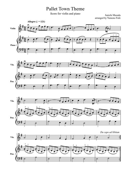 Pallet Town Theme from Pokémon Red and Blue