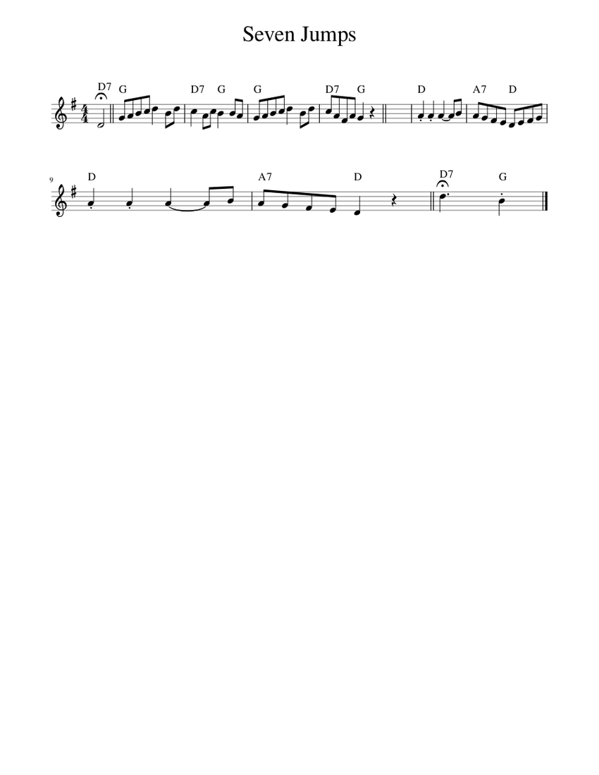 Seven Jumps - piano tutorial