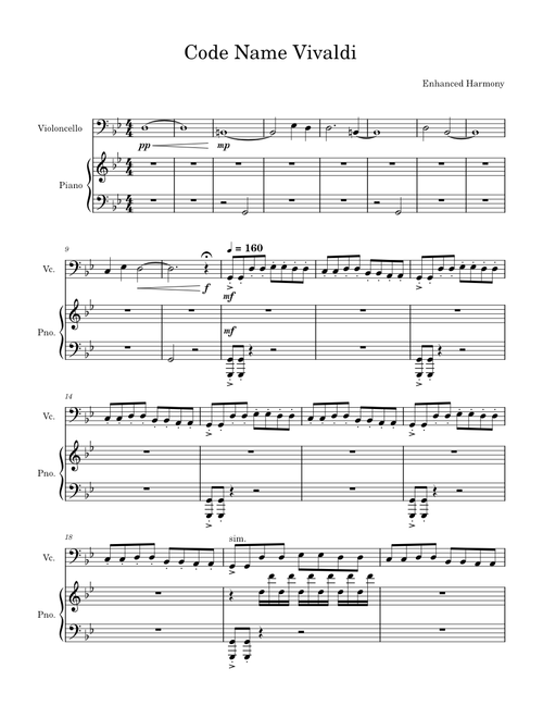 Code Name Vivaldi(piano/cello)