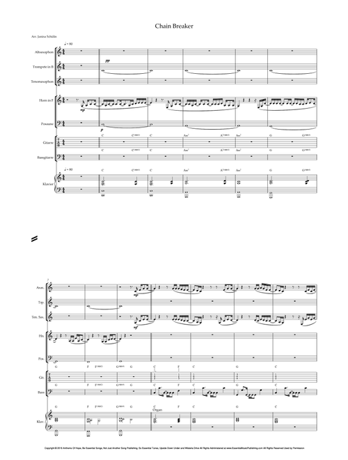 Chain Breaker (Arr. Janina Schülin) - Jonathan Smith, Mia Fieldes, Zach Williams (Concert Band)