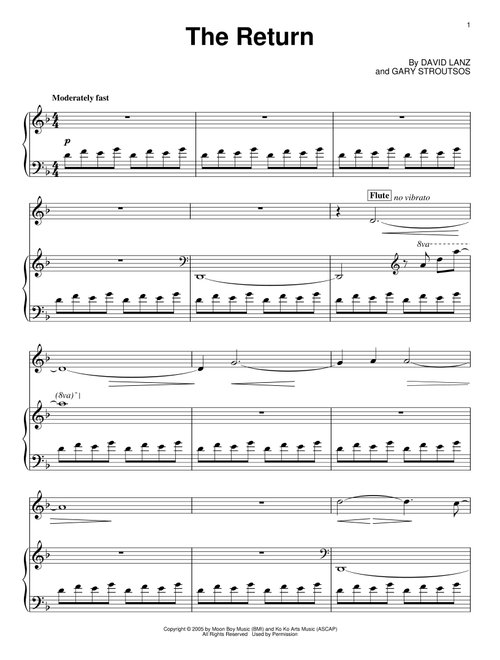The Return - David Lanz & Gary Stroutsos (Piano Solo)