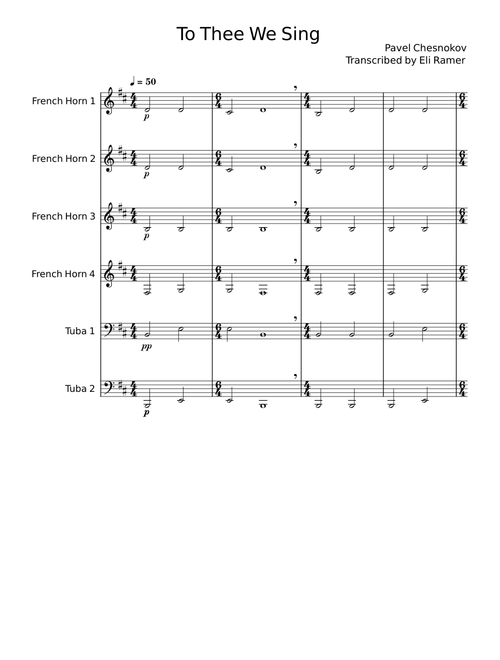 To Thee We Sing - Pavel Chesnokov