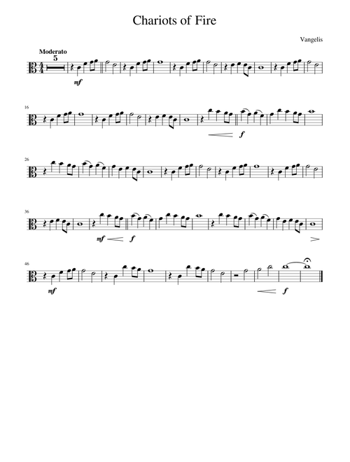Chariots of Fire - Vangelis Viola Solo