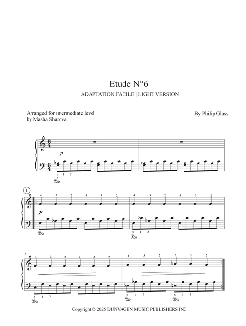 Etude No 6 (Arr. MshrwPiano) - Philip Glass (Easy Piano)