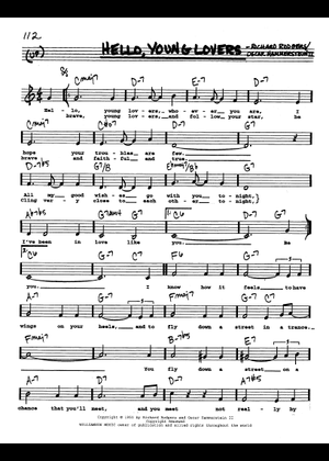 Hello, Young Lovers Sheet Music for Violin (String Duet