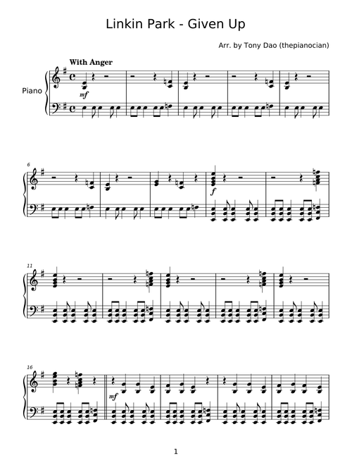 Given up - Linkin Park