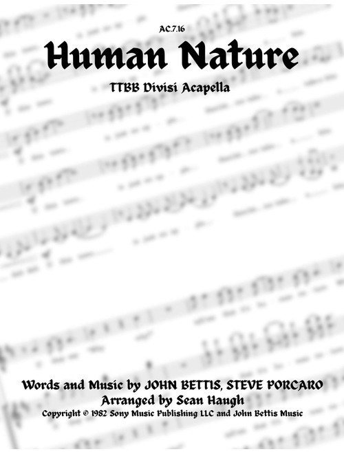 Human Nature (Arr. Sean Haugh) - Michael Jackson (Choral, TTBB divisi)