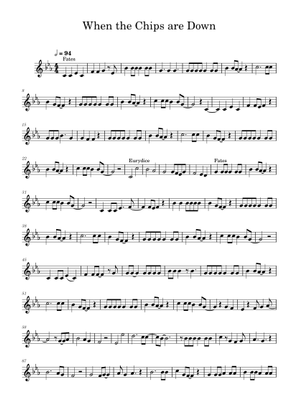 When the Chips are Down Sheet Music for Piano (Mixed Trio