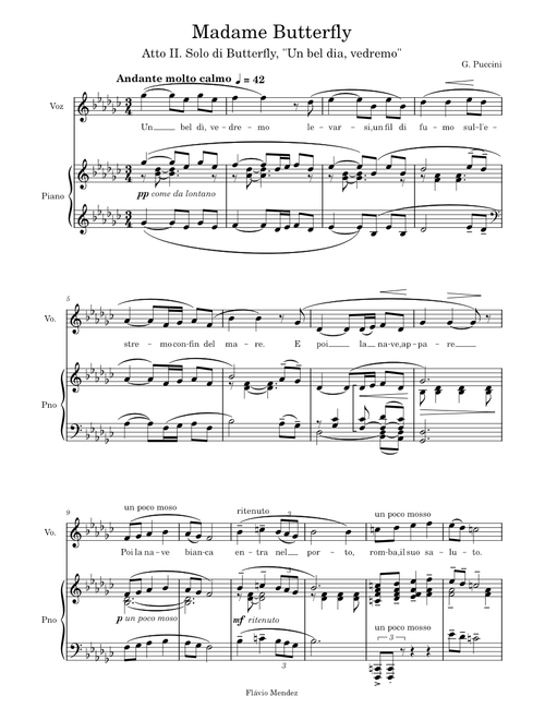 Madame Butterfly – Giacomo Puccini