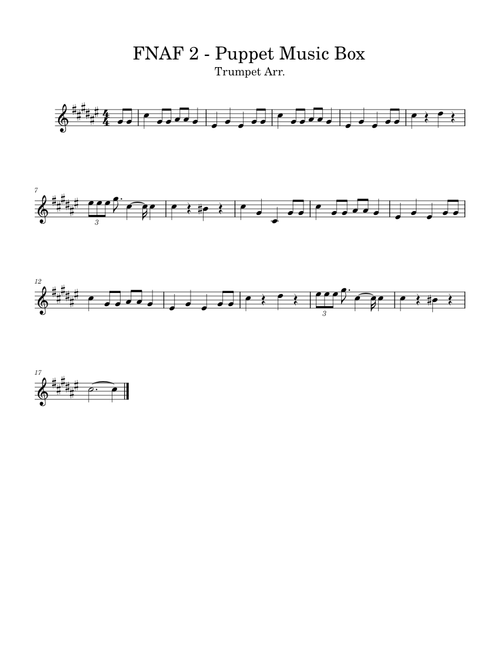 Marionette theme music box fnaf 2 full tab – Misc Computer Games FNaF 2 - Puppet Music Box