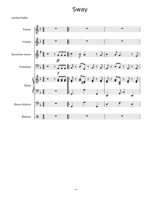 Sway – Michael Bublé Sway c ed