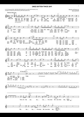 Free Once Bitten Twice Shy by Great White sheet music | Download