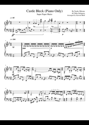 Super Paper Mario OST Sheet Music for Piano, Tuba, Flute, Timpani ...
