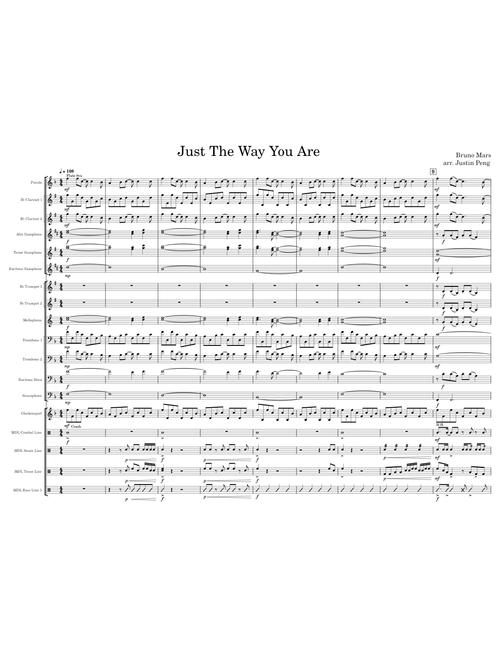 Just The Way You Are (marching band) - Bruno Mars