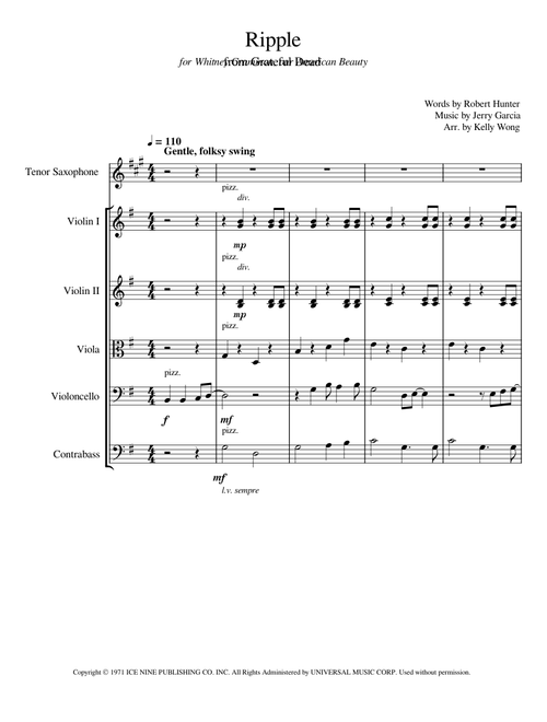Ripple w Tenor sax lead