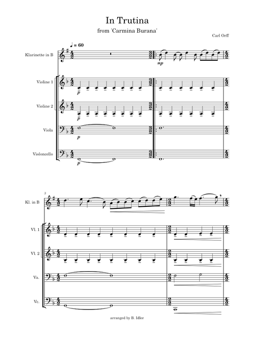 Carmina Burana, 21. In trutina – Carl Orff