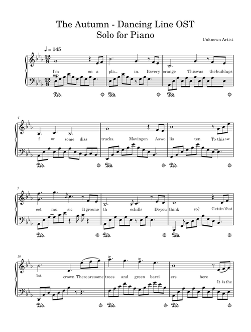 The Autumn - Dancing Line