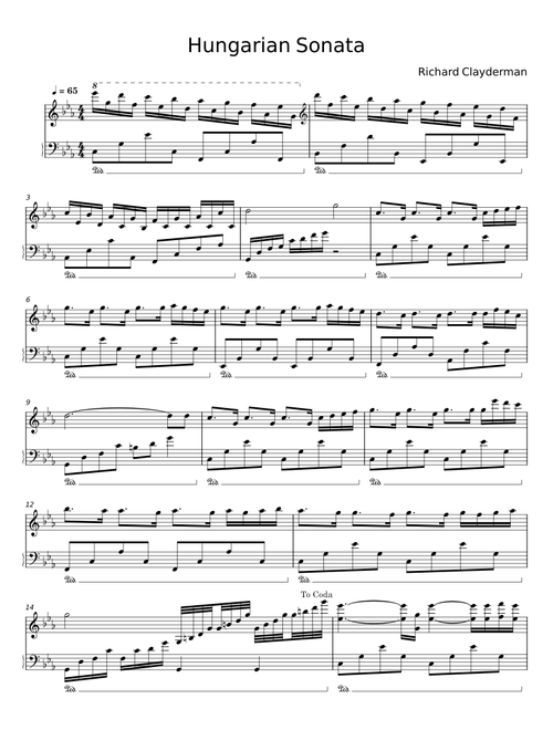 Hungarian Sonata - Richard Clayderman
